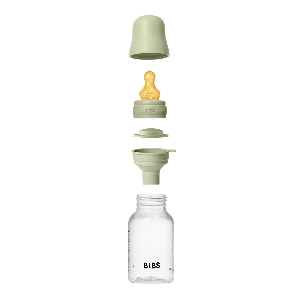 Baby Bottle Complete Set 150ml Latex - Sage