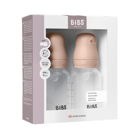 Baby BPA-Free PP Bottle Set 150ml 2 Pack Silicone - Blush