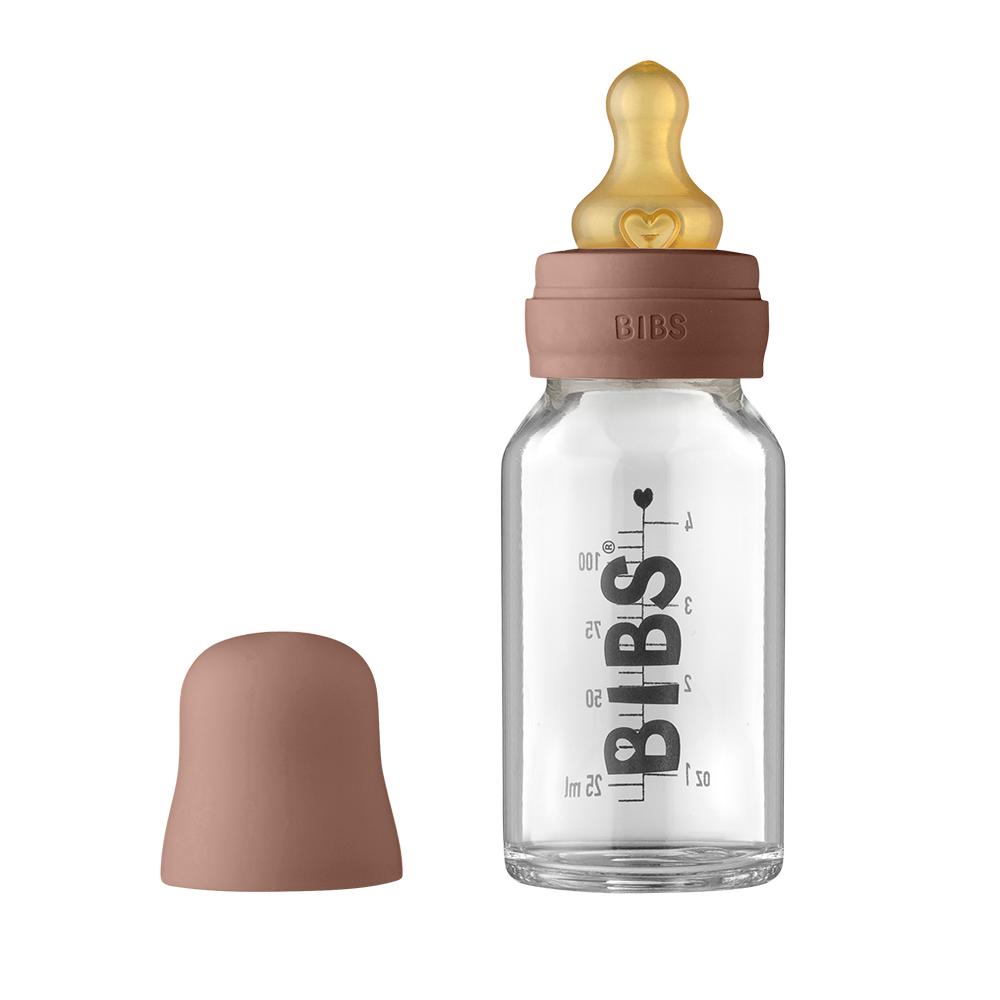 BIBS Baby Glass Bottle Complete Set 110ml Woodchuck