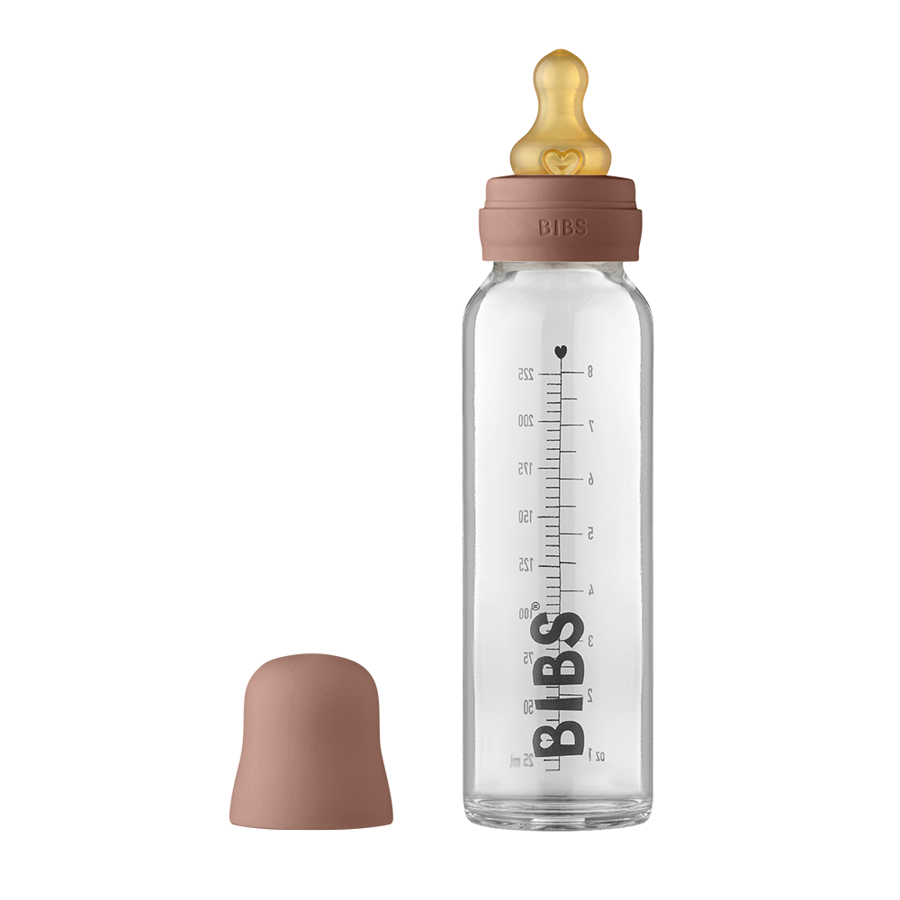 BIBS Baby Glass Bottle Complete Set 225ml Woodchuck