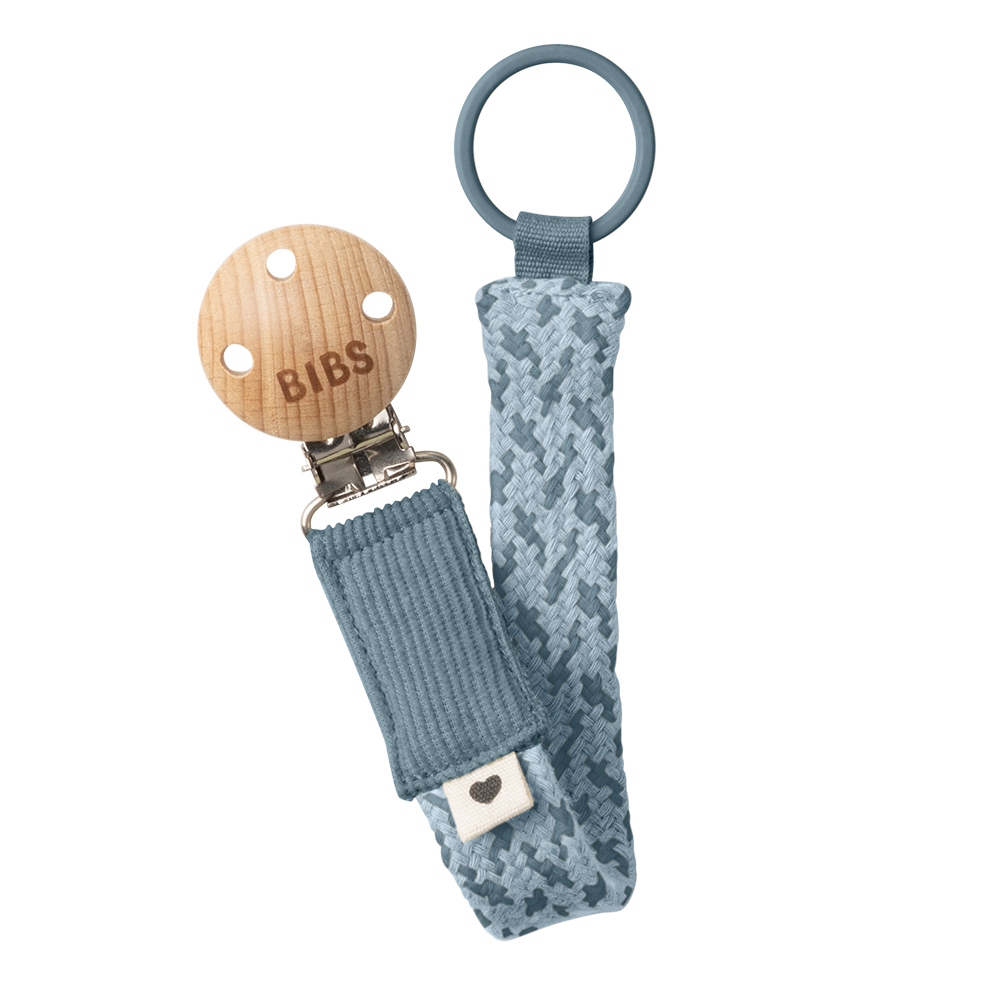 BIBS Pacifier Clip Petrol/Baby Blue