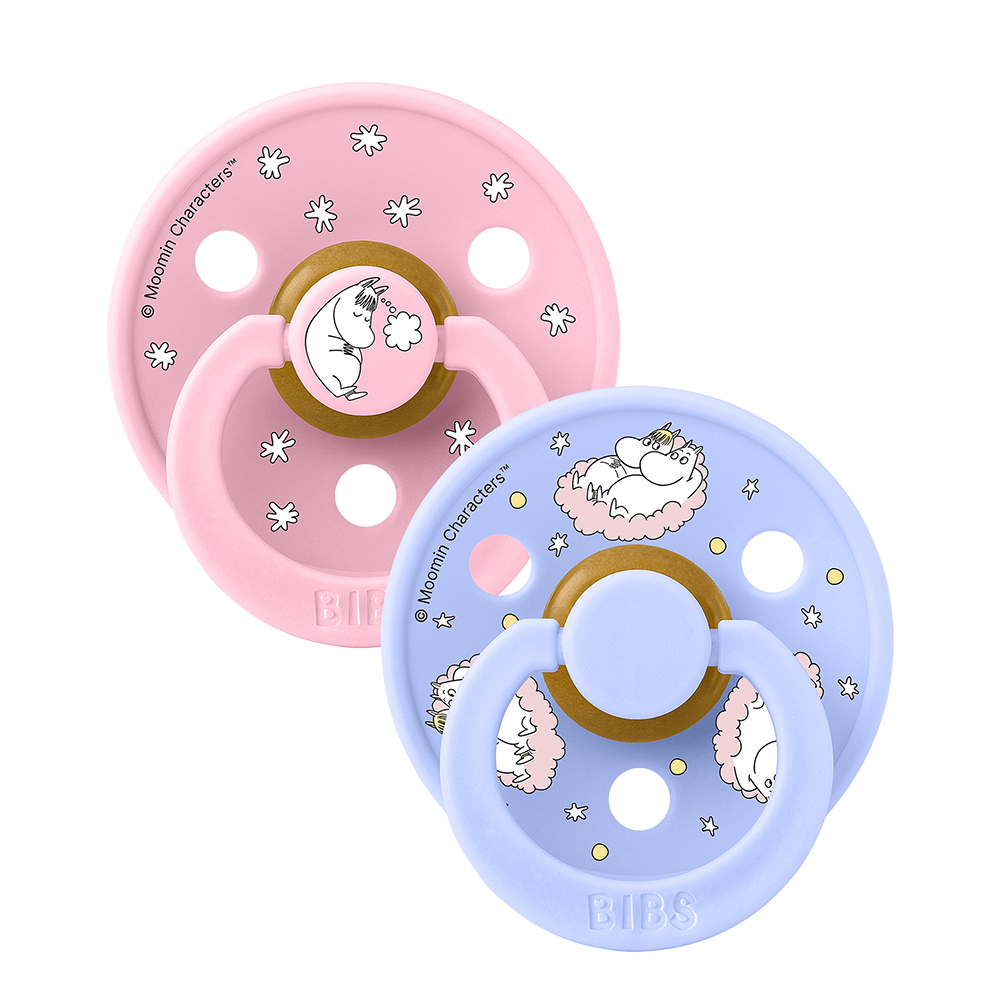 BIBS x Moomin Colour 2 pack Dreaming - Baby Pink mix