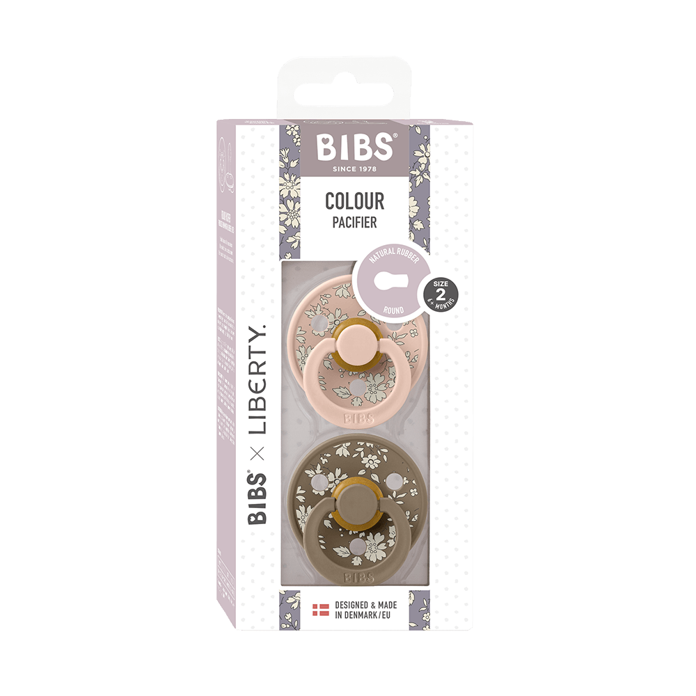 BIBS x LIBERTY Colour 2 Pack Capel - Blush Mix - BIBS