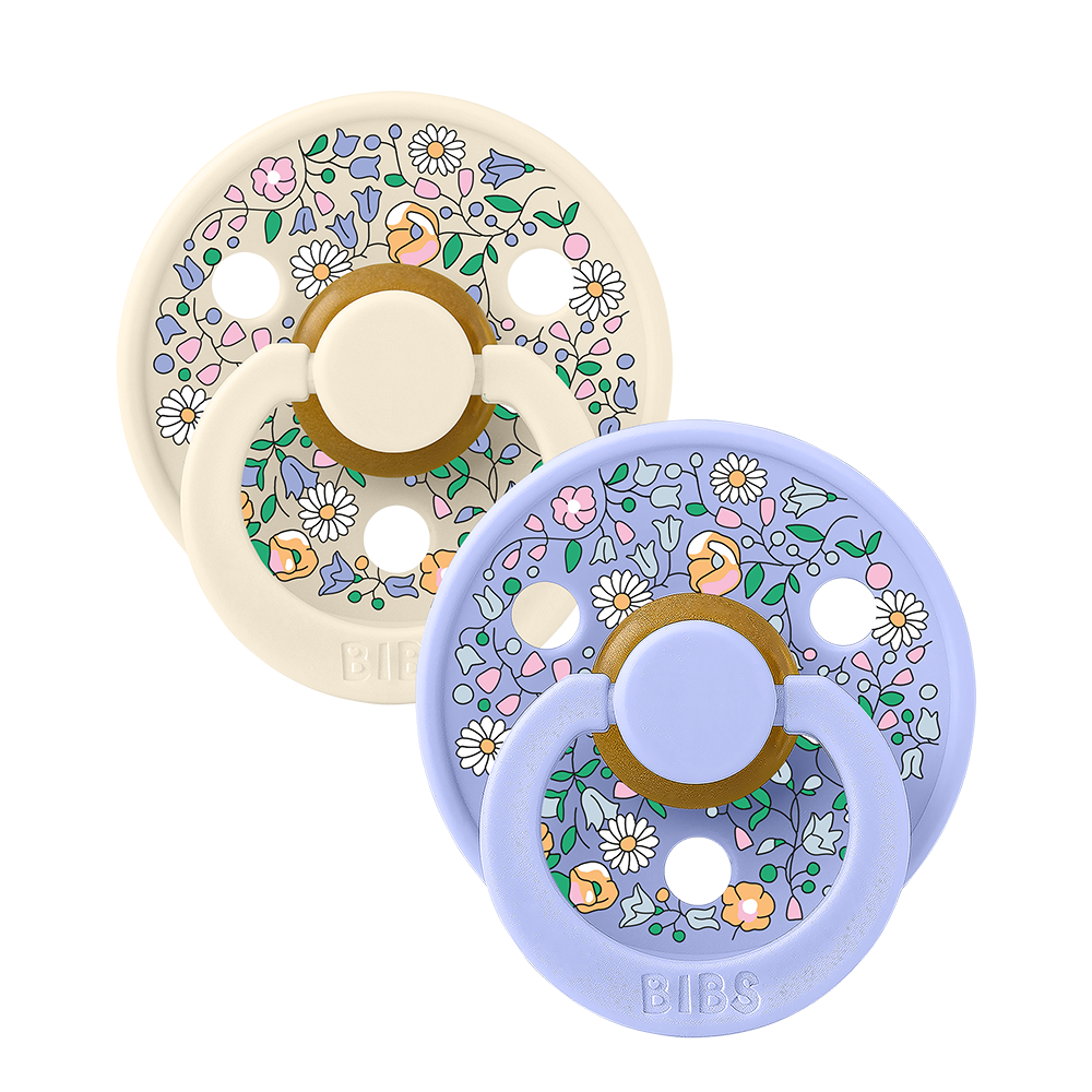 BIBS x LIBERTY Colour 2 Pack Chloe Meadow - Ivory Mix - BIBS