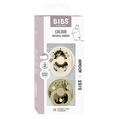 BIBS x Moomin Colour 2 pack Stinky - Ivory/Khaki