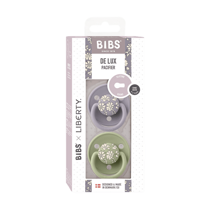 BIBS x LIBERTY De Lux 2 PACK Capel - Sage Mix - BIBS