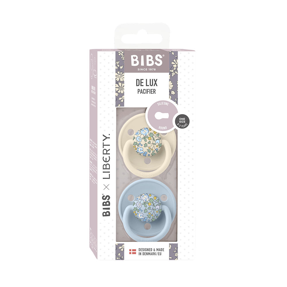 BIBS x LIBERTY De Lux 2 PACK Eloise - Baby Blue Mix - BIBS