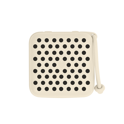 STUDIO Pacifier Box Polka - Ivory/Black