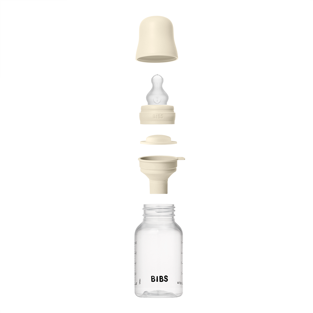 Baby BPA-Free PP Bottle Set 150ml Silicone - Ivory