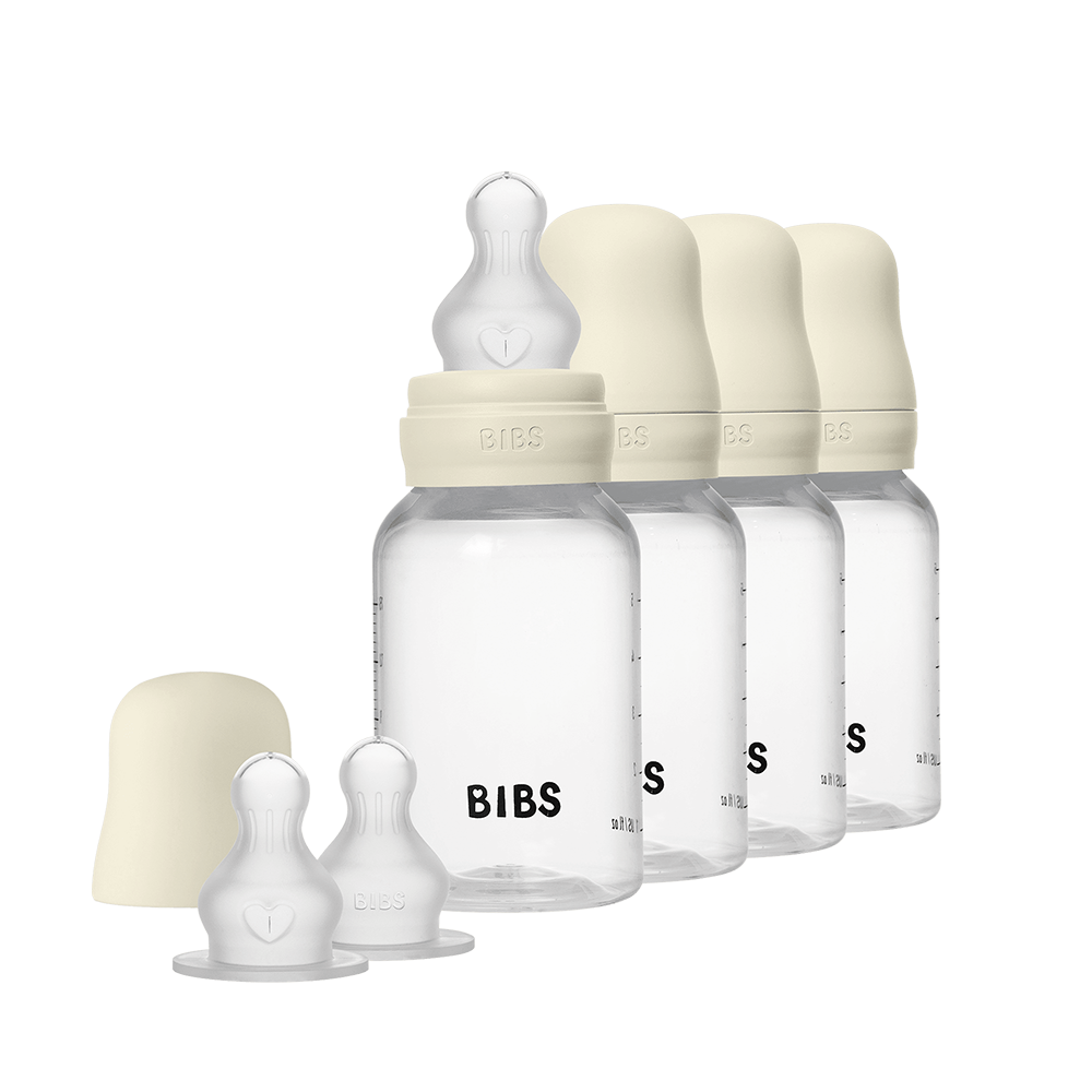 Baby BPA-Free PP Bottle 150 ml 4 Pack Silicone - Ivory