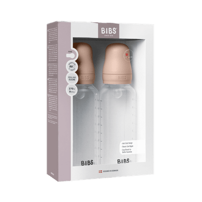 Baby BPA-Free PP Bottle Set 270ml 2 Pack Silicone - Blush