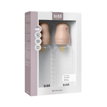 Baby BPA-Free PP Bottle Set 270ml 2 Pack Latex - Blush