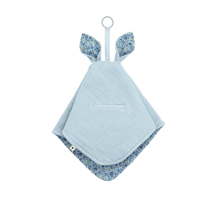 BIBS x LIBERTY Cuddle Cloth Kangaroo Chamomile Lawn - Baby Blue - BIBS
