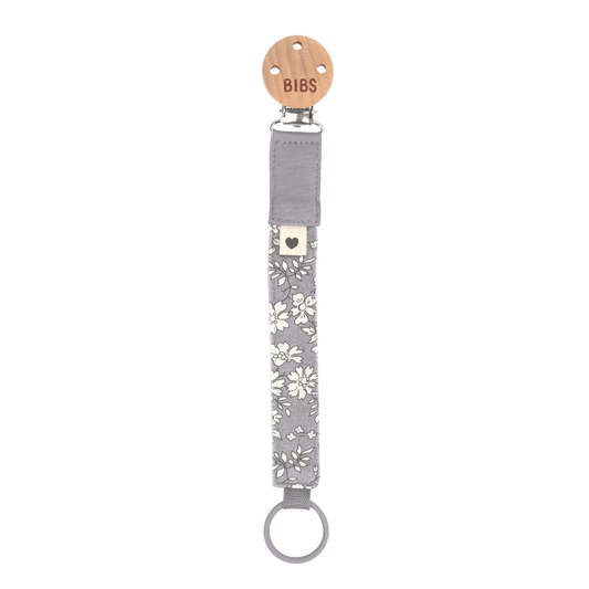 BIBS x LIBERTY Pacifier Clip - Capel Fossil Grey - BIBS