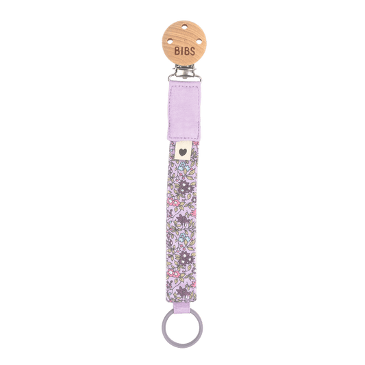BIBS x LIBERTY Bib & Clip Set Chamomile Lawn - Violet Sky - BIBS
