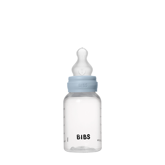 Baby Bottle Complete Set 150ml Silicone - Baby Blue