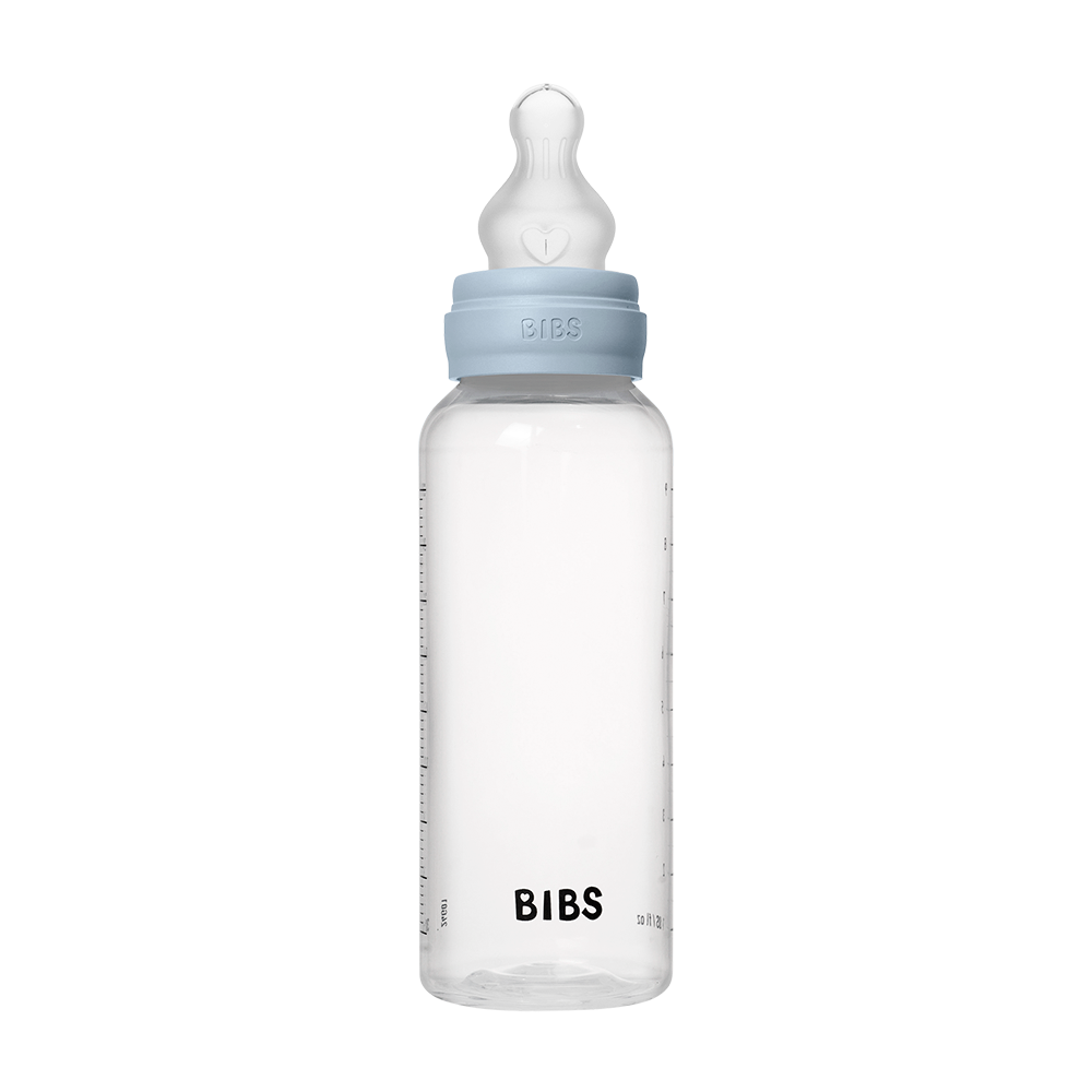 Baby Bottle Complete Set 270ml Silicone - Baby Blue