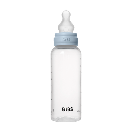 Baby Bottle Complete Set 270ml Silicone - Baby Blue