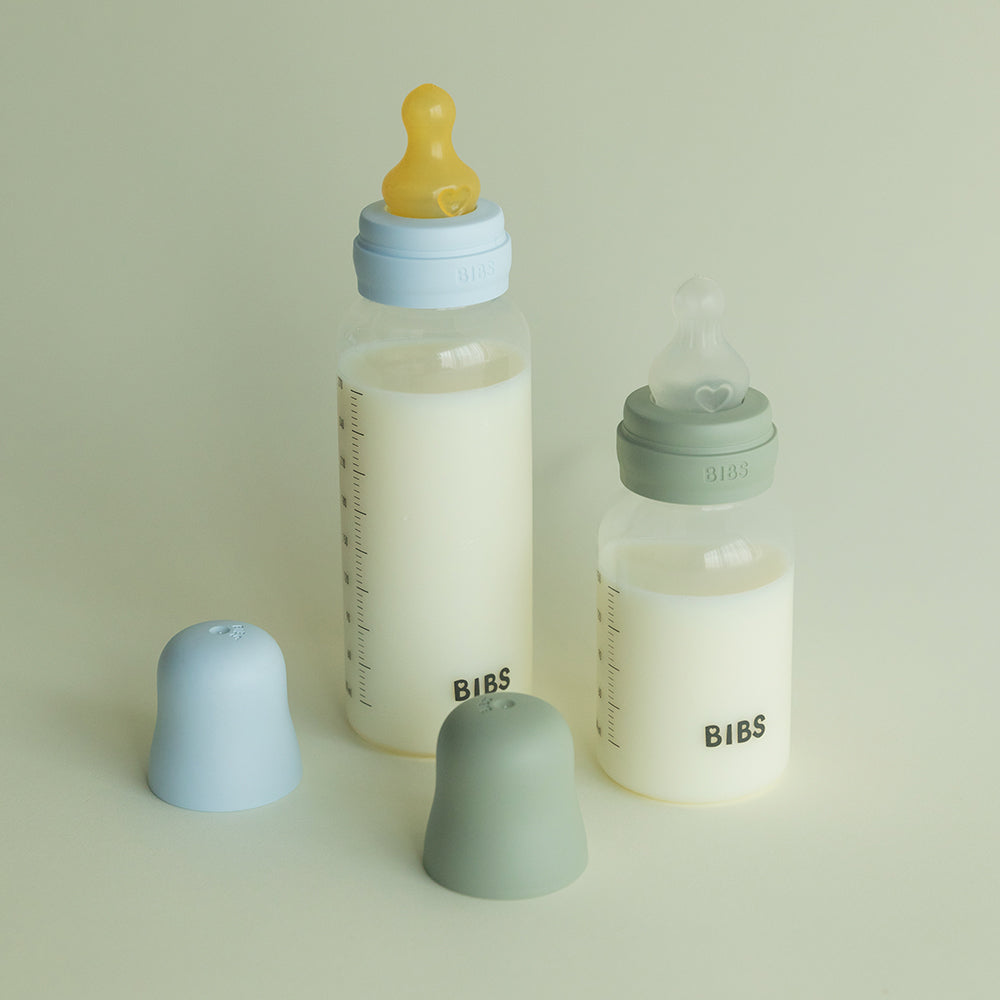 Baby BPA-Free PP Bottle Set 150ml 2 Pack Silicone - Ivory