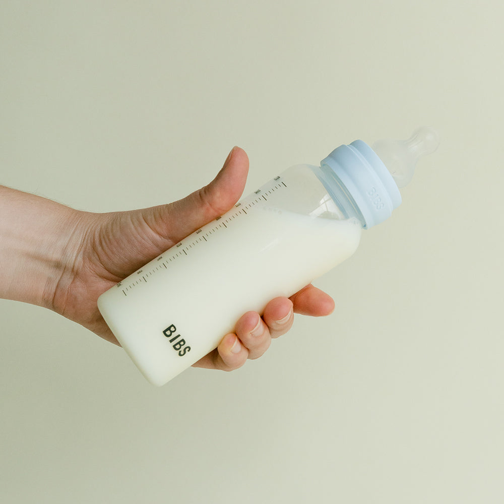 Baby BPA-Free PP Bottle Set 270ml 2 Pack Silicone - Ivory