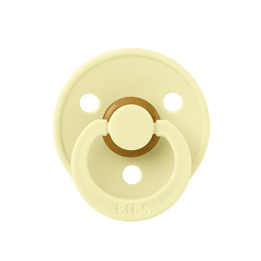 Light yellow round pacifier