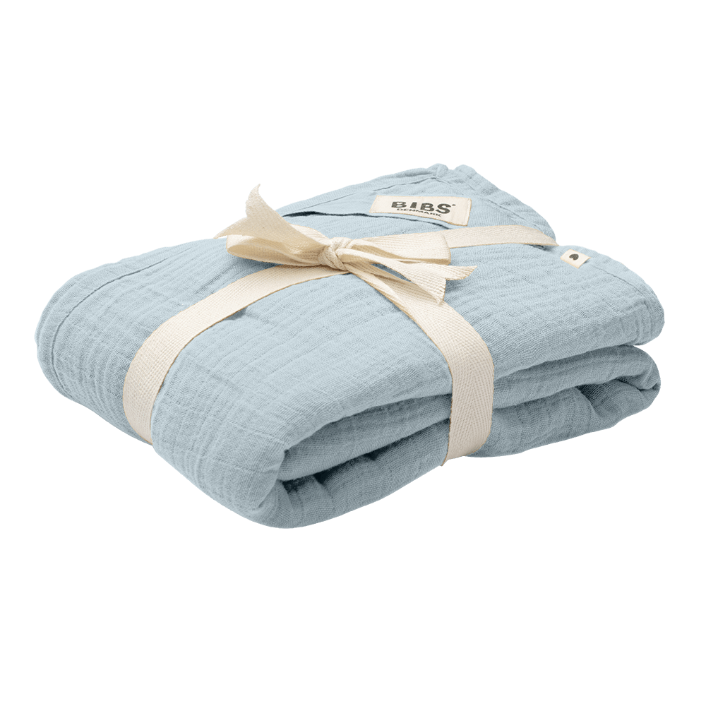 Muslin Swaddle - Baby Blue - BIBS