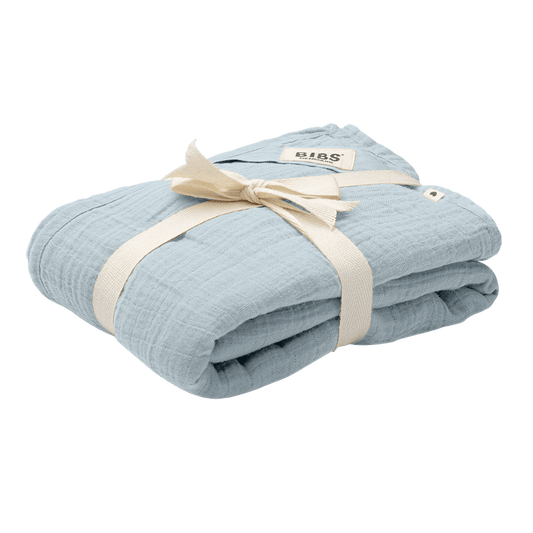 Muslin Swaddle - Baby Blue - BIBS