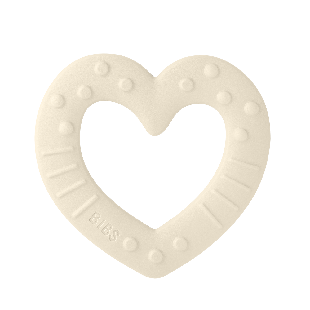 BIBS Baby Bitie Heart Ivory