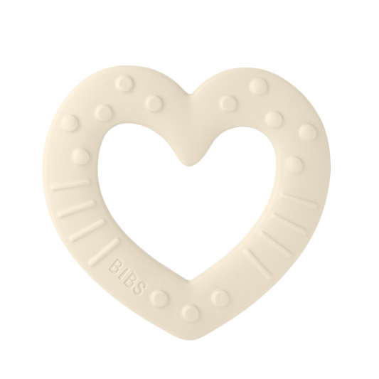 BIBS Baby Bitie Heart Ivory