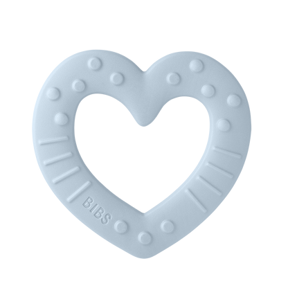 BIBS Baby Bitie Heart Baby Blue