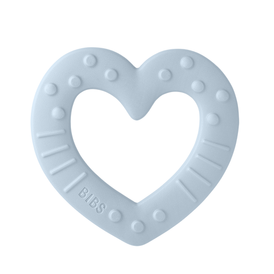 BIBS Baby Bitie Heart Baby Blue