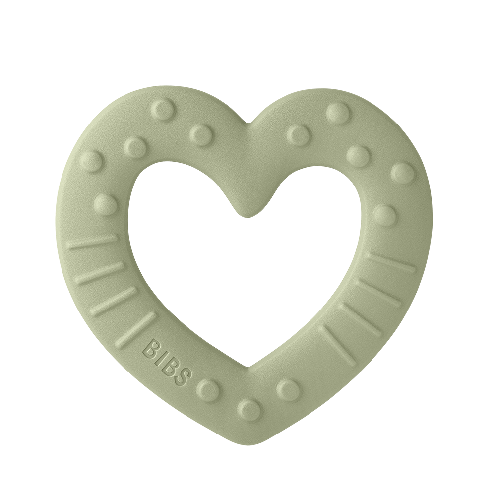 BIBS Baby Bitie Heart Sage