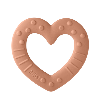 BIBS Baby Bitie Heart Peach