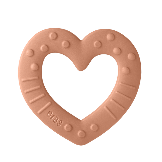 BIBS Baby Bitie Heart Peach