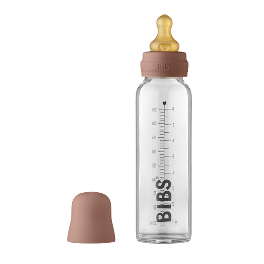 BIBS Baby Glass Bottle Complete Set 225ml Woodchuck