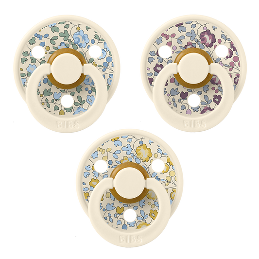 BIBS x LIBERTY Try-It Collection 3 Pack Eloise - Ivory