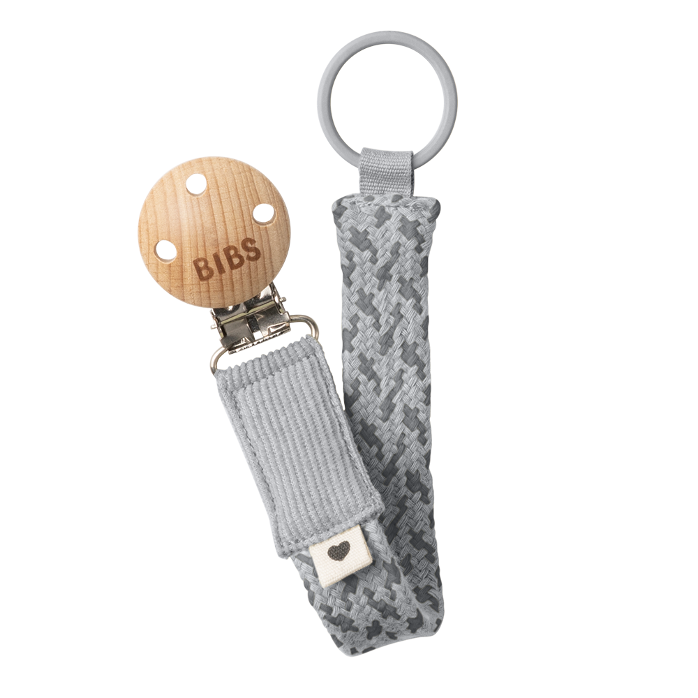 BIBS Pacifier Clip Cloud/Iron