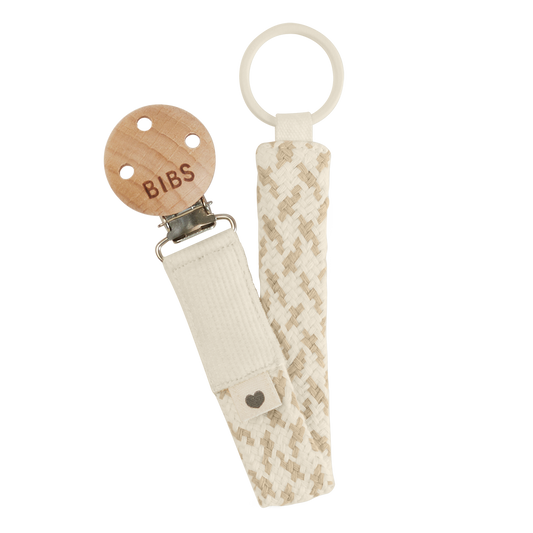 Pacifier Clip Ivory/Vanilla