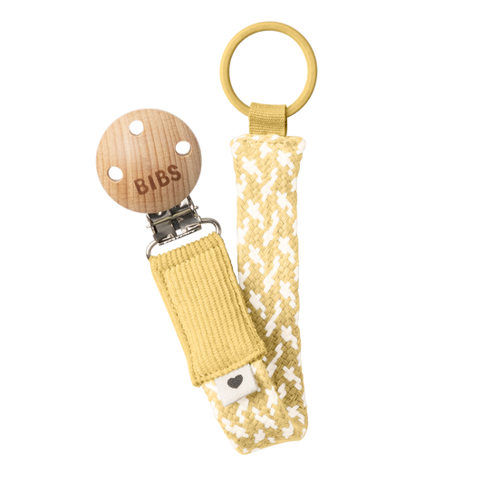 Pacifier Clip - Pale Butter/Ivory