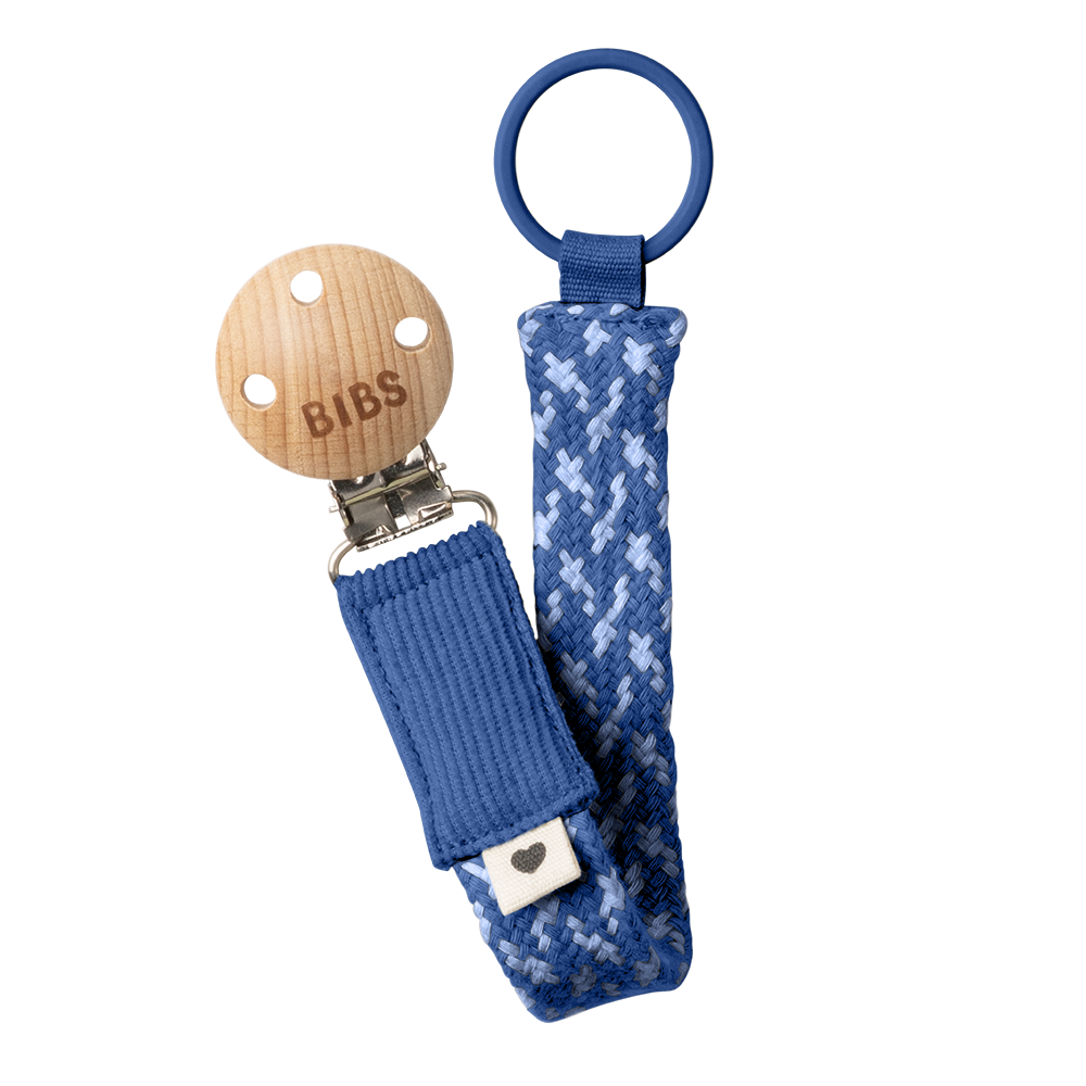 Pacifier Clip - Cornflower/Dusty Blue