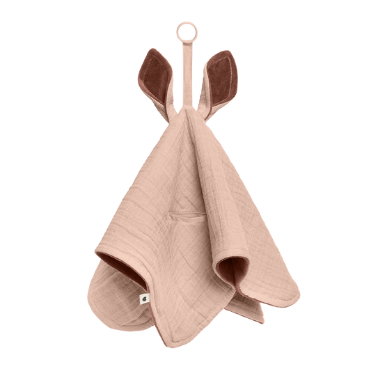 BIBS Cuddle Cloth Kangaroo Blush