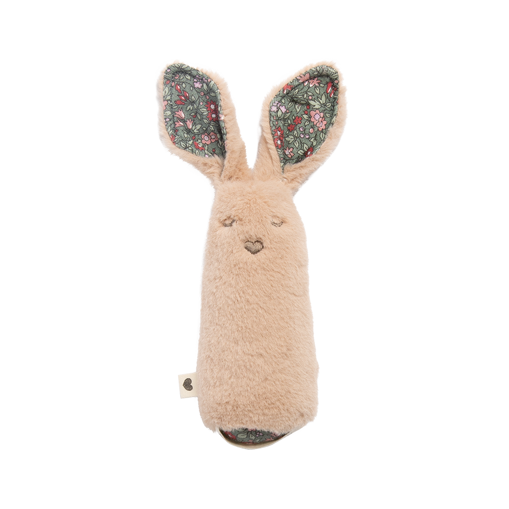 BIBS X LIBERTY Baby Rattle Kangaroo Chamomile Lawn - Pine