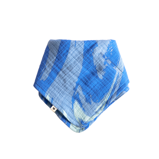 Tie Dye Bandana Bib - Ocean