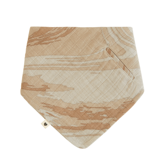 Tie Dye Camo Bandana Bib Sand