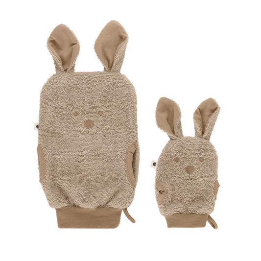 Kangaroo Bath Mitts Vanilla