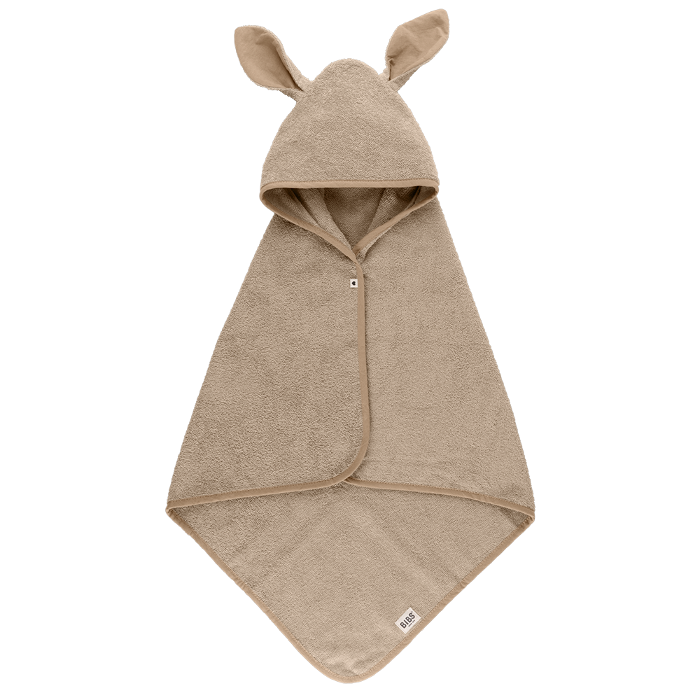 Kangaroo Hoodie Towel Baby Vanilla
