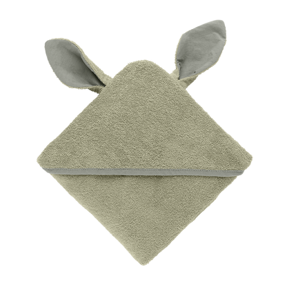Kangaroo Hoodie Towel Baby Sage