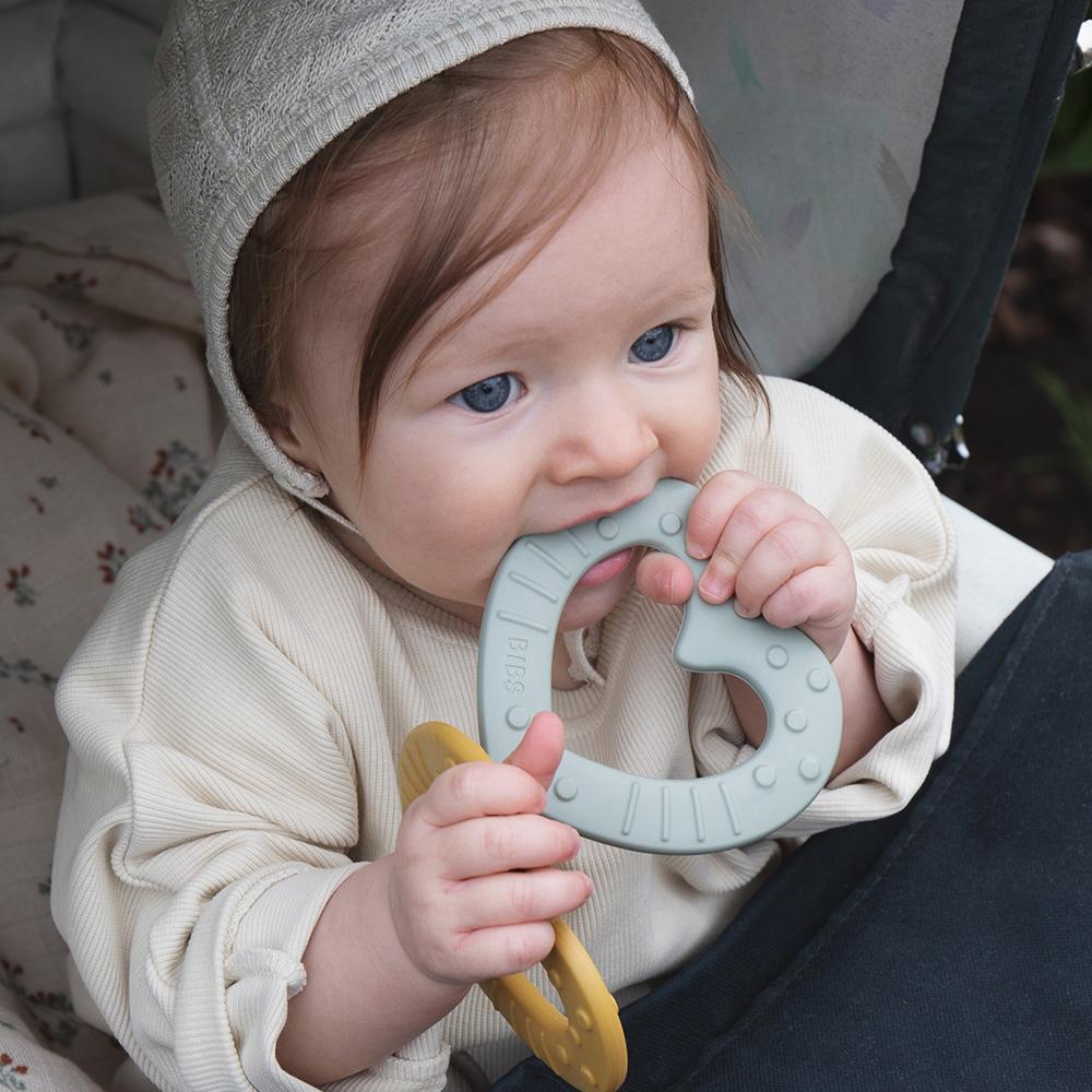 BIBS Baby Bitie Heart Sage