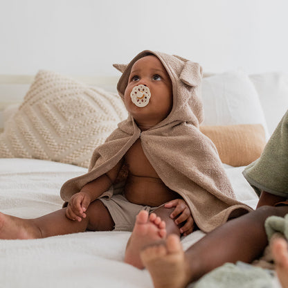 Kangaroo Hoodie Towel Baby Sage