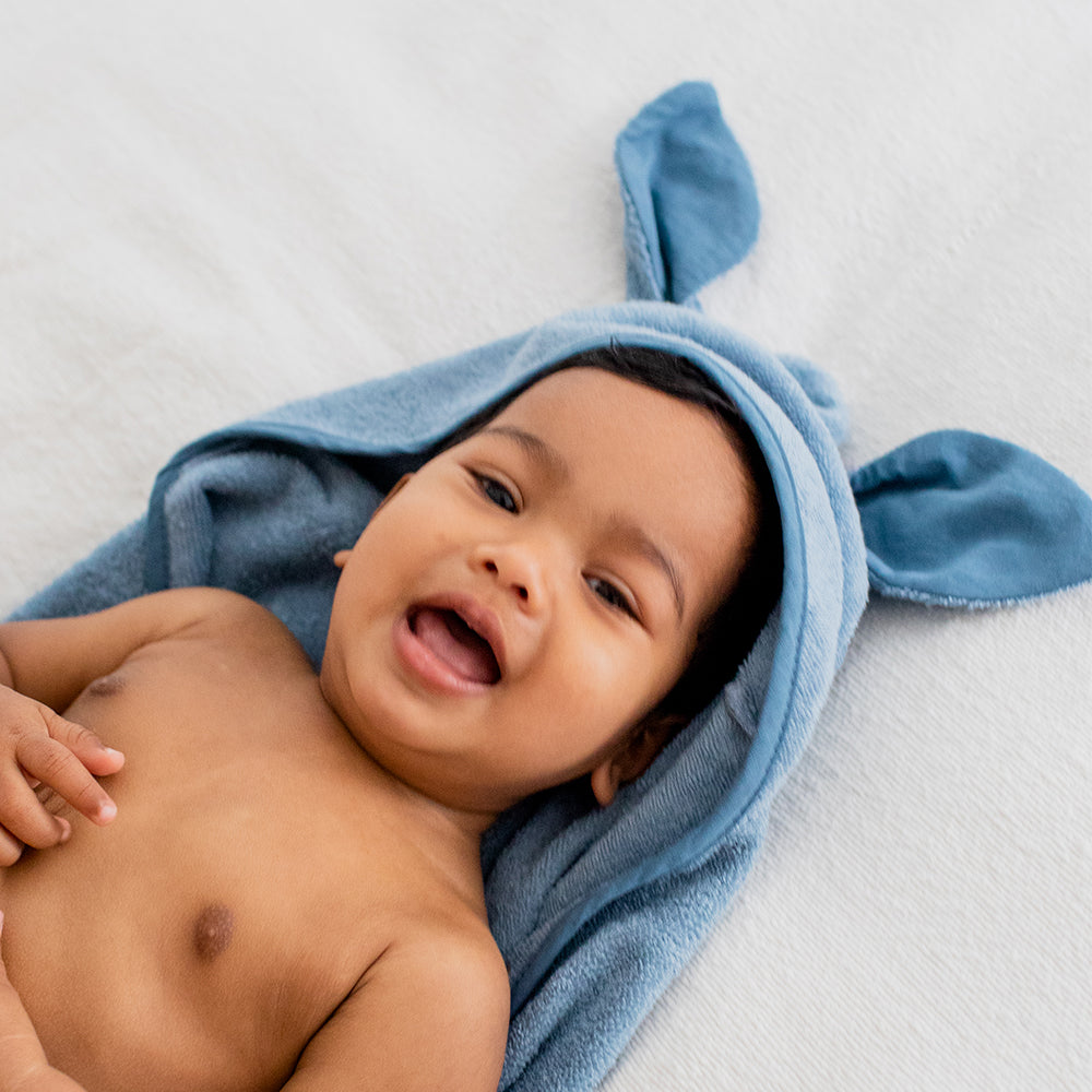 Kangaroo Hoodie Towel Baby Sage